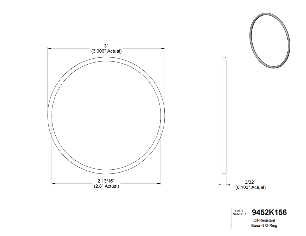 Technical drawing - 9452K156